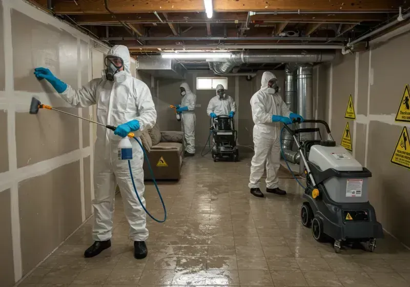 Basement Moisture Removal and Structural Drying process in Lagunitas-Forest Knolls, CA